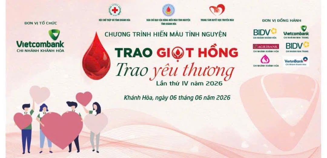 BAN CHỈ ĐẠO VẬN ĐỘNG HIẾN MÁU TÌNH NGUYỆN TỈNH KHÁNH HÒA KÊU GỌI HIẾN MÁU TÌNH NGUYỆN TẠI NGÂN HÀNG TMCP NGOẠI THƯƠNG VIỆT NAM CHI NHÁNH KHÁNH HO